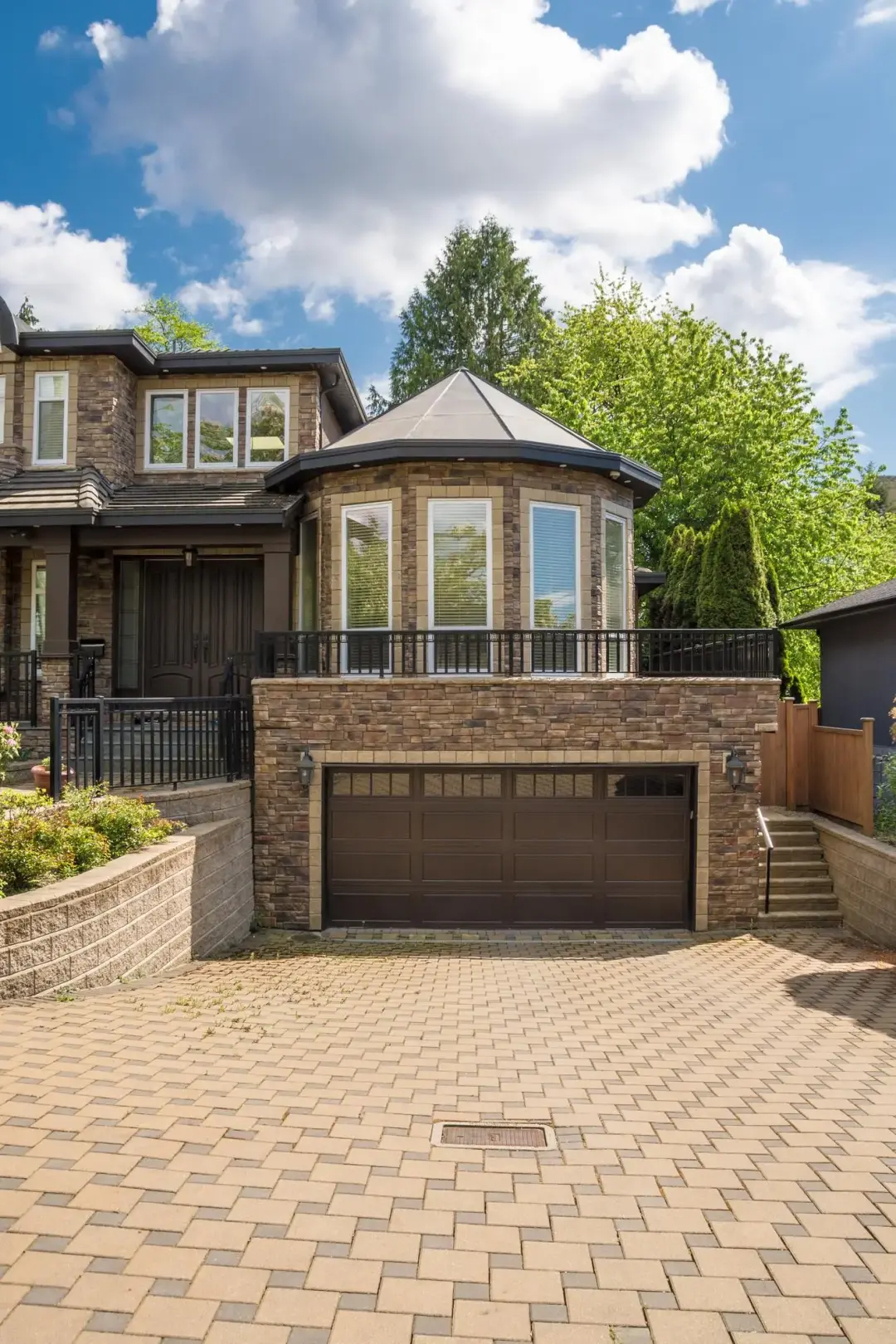 Driveway laying with landscaped frontage