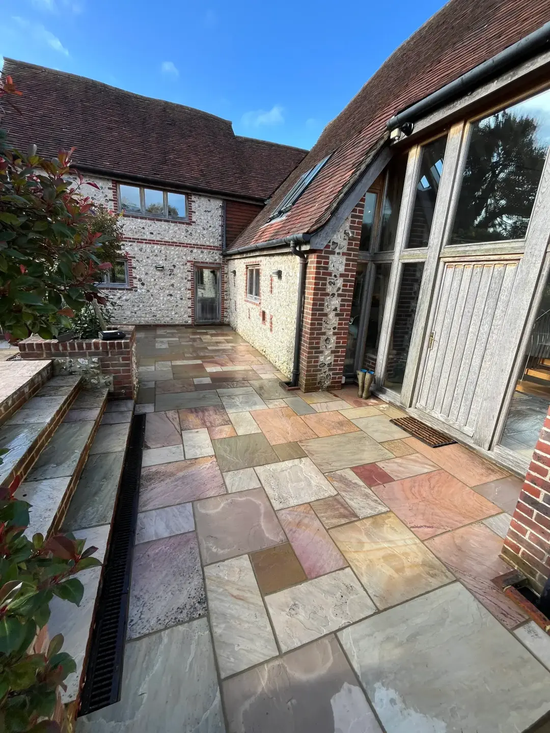 Driveway surface and garden entrance details